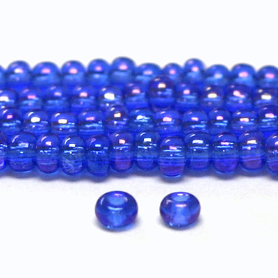 Preciosa Czech Glass Seed Bead - Round 06/0 LT SAPPHIRE AB 31050