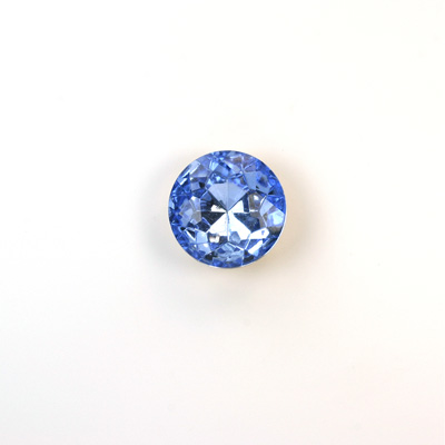 Glass Point Back Tin Table Cut (TTC) Foiled - Round 48SS LT SAPPHIRE