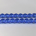 Czech Glass Fire Polish Bead - Round 06MM SAPPHIRE