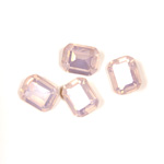 Cut Crystal Point Back Fancy Stone Foiled - Cushion Octagon 10x8MM OPAL ROSE