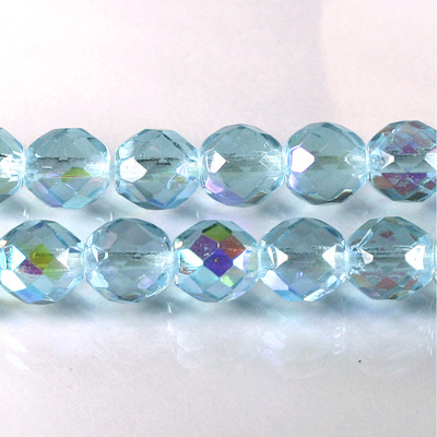 Czech Glass Fire Polish Bead - Round 10MM ALEXANDRITE AB