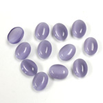 Fiber-Optic Cabochon - Oval 08x6MM CAT'S EYE TANZANITE