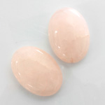 Gemstone Cabochon - Oval 25x18MM ROSE QUARTZ