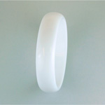 Acrylic Bangle - Wide Domed 18MM WHITE