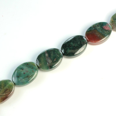 Gemstone Bead - Flat Top Oval 14x10MM FANCY JASPER