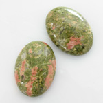 Gemstone Cabochon - Oval 25x18MM EPIDOTE