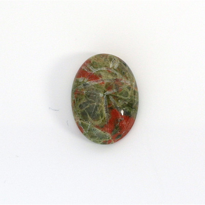Gemstone Flat Back Carved Scarab 18x13MM EPIDOTE