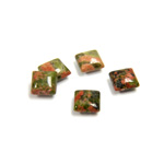 Gemstone Cabochon - Square 06x6MM EPIDOTE