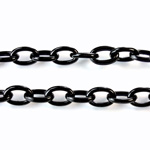 Plastic Chain Smooth Oval Link 13x9MM JET