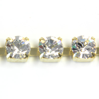 Preciosa MAXIMA Crystal Rhinestone Cup Chain - SS29 CRYSTAL-RAW