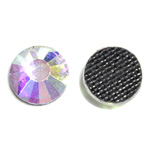 Glass Hotfix Flat Back Chaton Rose 30SS CRYSTAL AB