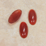 Glass Medium Dome Cabochon - Oval 18x9MM CORNELIAN
