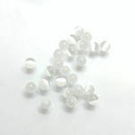 Fiber-Optic No-Hole Ball - 04MM CAT'S EYE WHITE