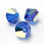 Preciosa Crystal Bead - Bicone 08MM CAPRI BLUE AB