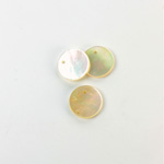 Shell Pendant - Smooth Flat Round 11MM WHITE MOP