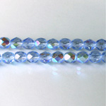 Czech Glass Fire Polish Bead - Round 06MM LT SAPPHIRE AB