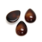 Glass Medium Dome Cabochon - Pear 18x13MM BROWNHORN