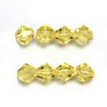 Czech Glass Fire Polished Bead - Bicone 08MM JONQUIL