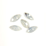 Cut Crystal Point Back Fancy Stone Foiled - Navette-Marquis 10x5MM OPAL WHITE