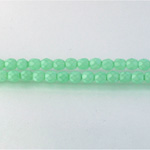 Czech Glass Fire Polish Bead - Round 04MM MATTE MINT 43453