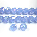 Chinese Cut Crystal Bead 32 Facet - Round 06MM OPAL LT BLUE AB