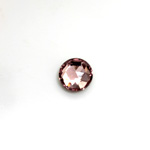 Glass Flat Back Foiled Rauten Rose - Round 09MM LT AMETHYST