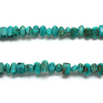 Plastic  Bead - Mixed Color Irregular Chip TURQUOISE  MATRIX