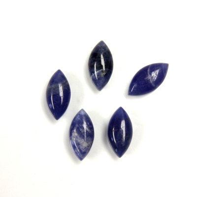 Gemstone Cabochon - Navette 12x6 SODALITE
