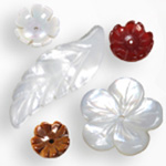 Gemstone Flowers & Leaves