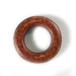 Plastic Bead - Smooth Round Ring 30MM INDOCHINE BROWN