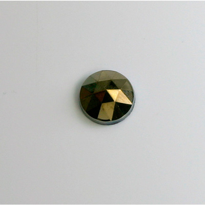 Glass Flat Back Rauten Rose - Round 10MM IRIS BROWN