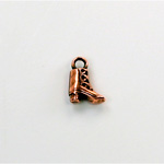 Metalized Plastic Pendant- Boot 11x8MM ANT COPPER