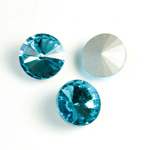 Cut Crystal Point Back Rivoli SS47 (10.5-10.9MM) AQUA