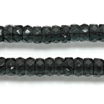 Czech Glass Fire Polished Bead - Rondelle 08x4MM MONTANA