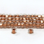 Preciosa Czech Glass Seed Bead - Round 08/0 CRYSTAL COPPER 68105