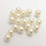 Plastic Pearl No-Hole Ball 06MM SNOW