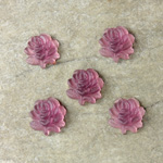 Preciosa Glass Flat Back Fancy Stone - Rose 09MM MATTE AMETHYST Foiled