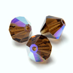 Preciosa Crystal Bead - Bicone 03MM SMOKE TOPAZ AB