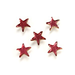 German Glass Flat Back Foiled Mirror - Star 6MM ROSE