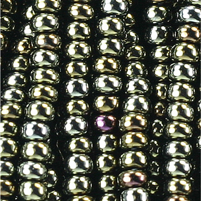 Preciosa Czech Glass Seed Bead - Round 08/0 IRIS GREEN 59155