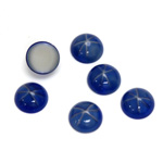 German Glass Medium Dome Cabochon - Round 9MM ROYAL STAR BLUE