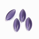 Fiber-Optic Cabochon - Navette 14.5x6.5MM CAT'S EYE TANZANITE