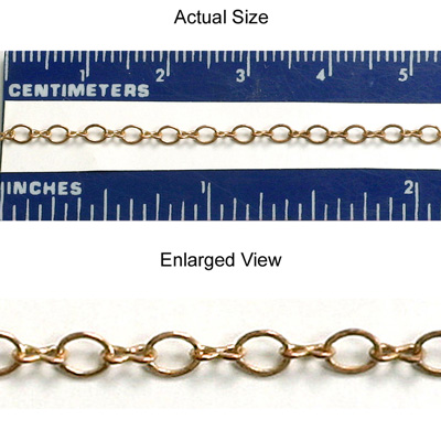 Brass Chain 2.15MM FIGARO