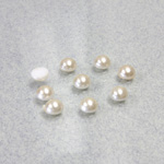 Czech Glass Cabochon Pearl - Round 02MM CREME