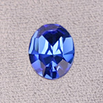 Swarovski Crystal Point Back Fancy Stone - Oval 12x10MM SAPPHIRE