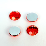 Plastic Flat Back Foiled Rose Cut Rhinestone - Round 13MM HYACINTH