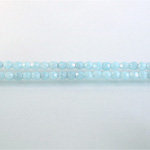 Czech Glass Fire Polish Bead - Round 03MM MOONSTONE AQUA