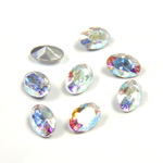Swarovski Crystal Foiled Point Back Tin Table Cut (TTC) Fancy Stone - Oval 06x4MM CRYSTAL AB