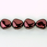 Czech Glass Pearl Bead - Potato 16x14MM GARNET 70499