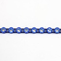 Plastic Rhinestone Banding 1 Row PP17 (SS8) CRYSTAL-ROYAL BLUE